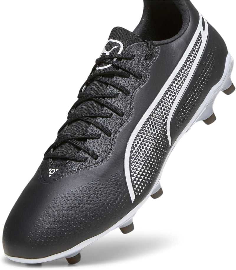 PUMA Unisex King Pro Fg/Ag Soccer Shoe 40 EU Puma Black Puma White, 40 EU Puma Black Puma White