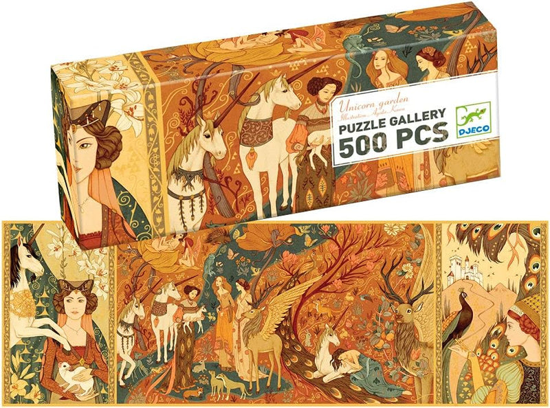 Djeco Puzzle 500 Einhorn Garten