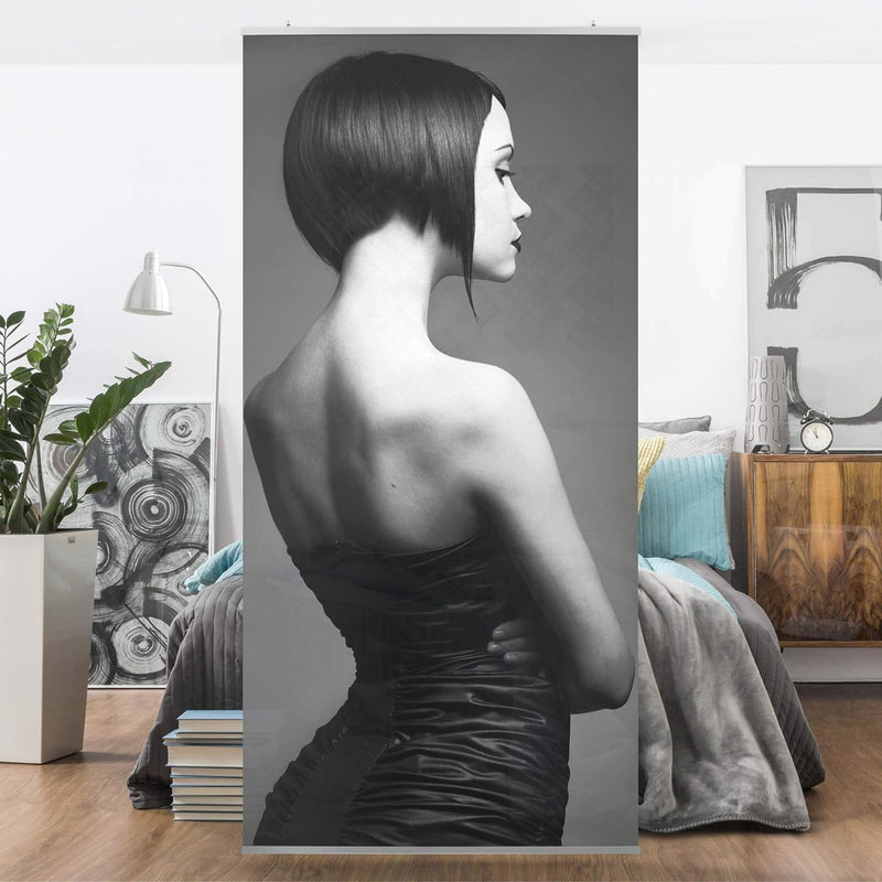 Bilderwelten Raumteiler Elegant Silhouette 250x120cm inkl. transparenter Halterung, inkl. transparen