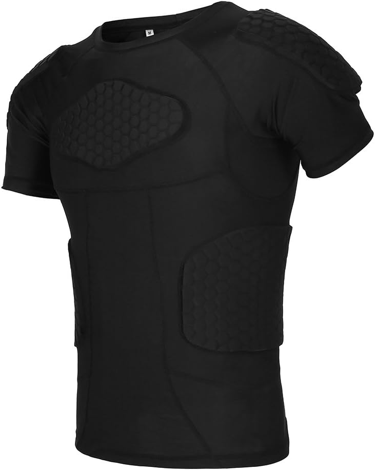 VGEBY1 Herren T-Shirt, gepolstert, Silikon, stossfest, Sportzubehör T-shirts, T-shirts