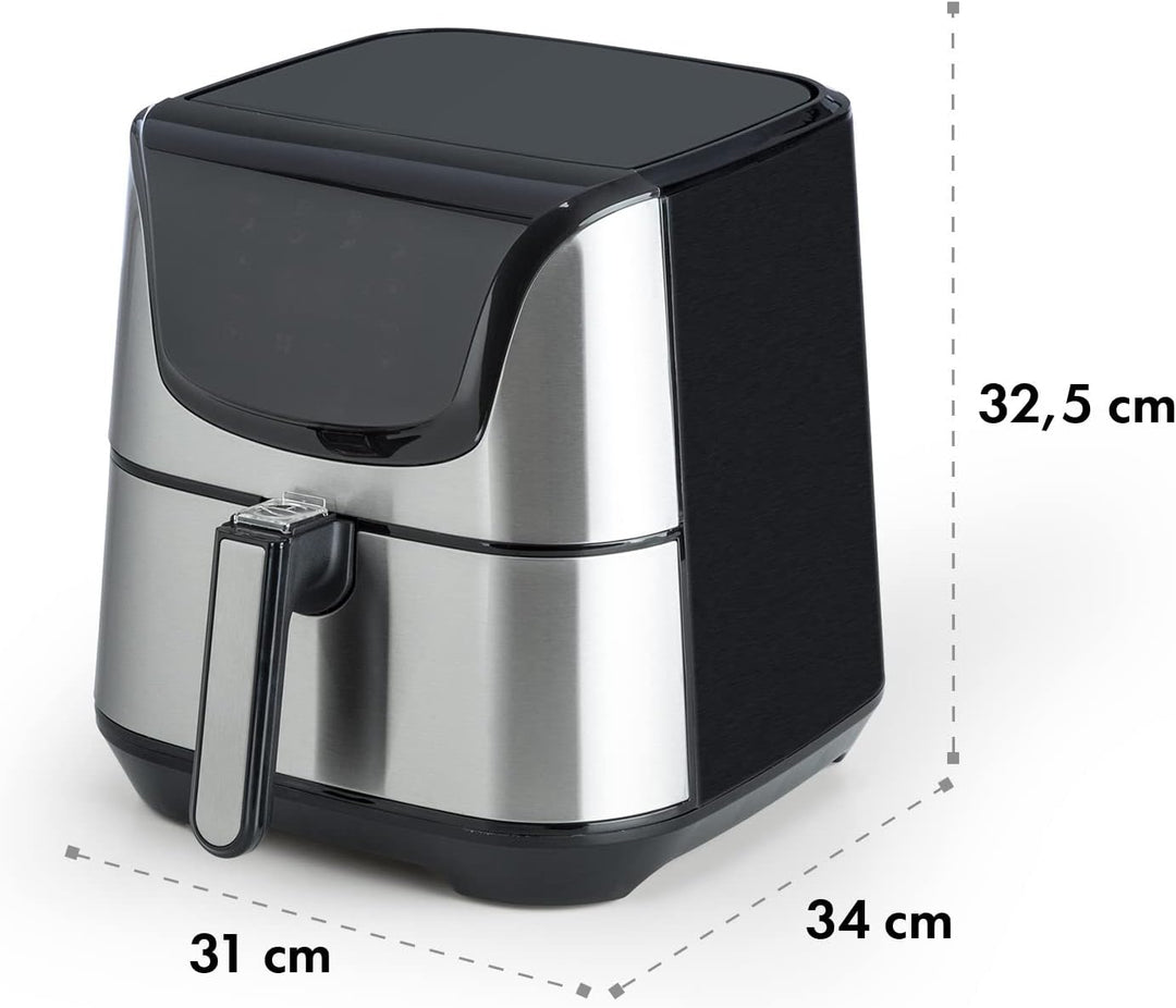 Klarstein Aero Vital deluxe - Heissluftfritteuse, Fritteuse, 1700 Watt, 5,4 Liter Volumen, LCD-Touch