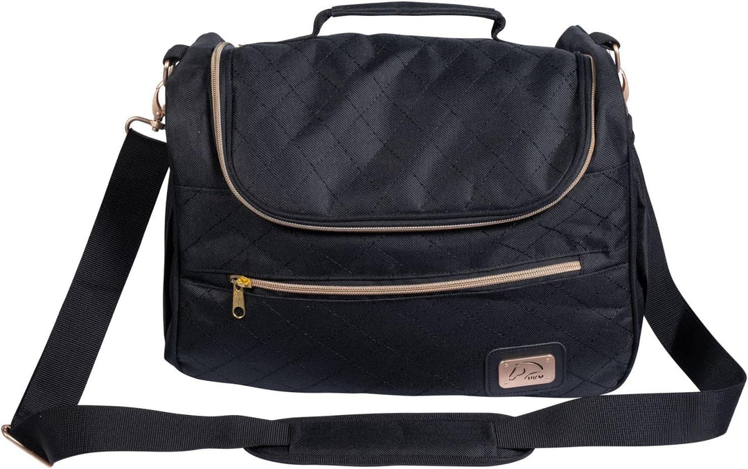 HKM Unisex Berry Putztasche, Schwarz/Rosegold