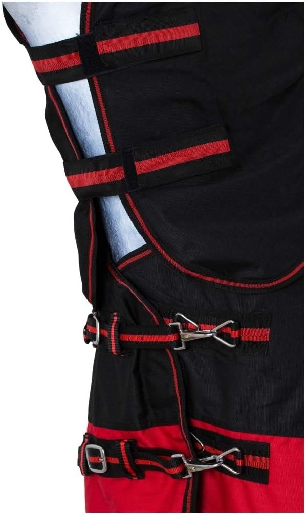 RL24 - Weidedecke Full Neck Basicline 600D Nylonfutter mit Füllung | Pferde Winterdecke | wasserdich