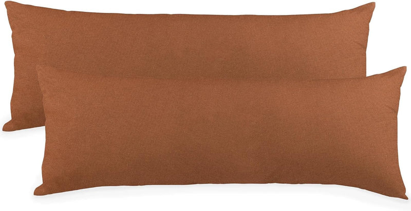 CelinaTex BeBasic Kissenbezug Doppelpack XXL 40 x 200 cm kastanien braun Mikrofaser Seitenschläferki