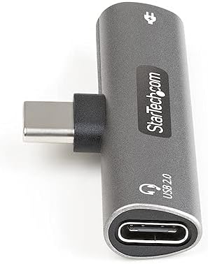 STARTECH.COM USB-C Audio- und Ladeadapter - USB-C Audio-Kopfhörer-/Headset-Anschluss und 60W PD für