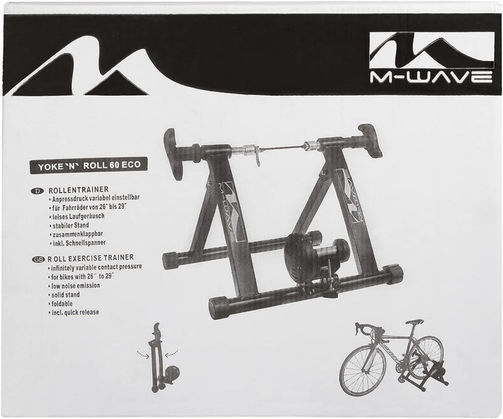 M-Wave YOKE'N ROLL 60 Rollentrainer, schwarz, 26"-29"
