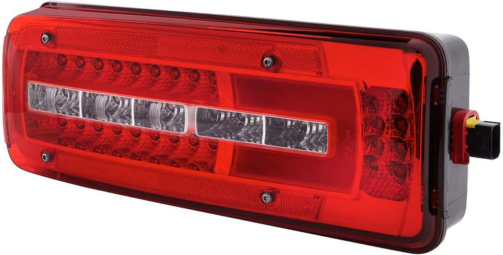 HELLA - Heckleuchte - Truck Full LED - LED - 24V - 2VD 012 381-211 mit Kennzeichenleuchte links HDSC