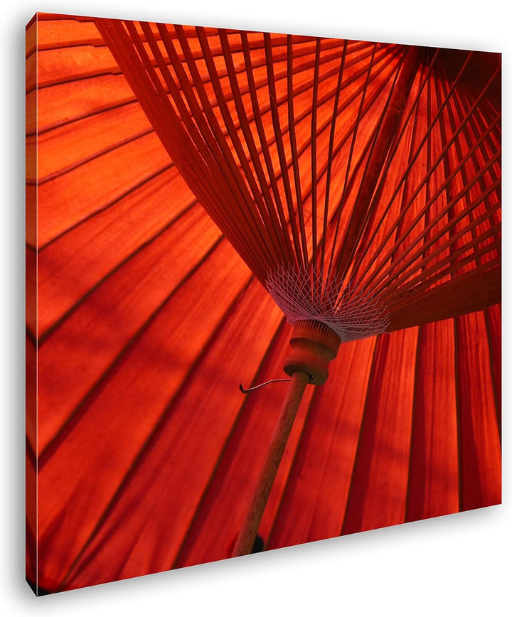 deyoli japanische traditioneller Regenschirm Format: 60x60 als Leinwand, Motiv fertig gerahmt auf Ec