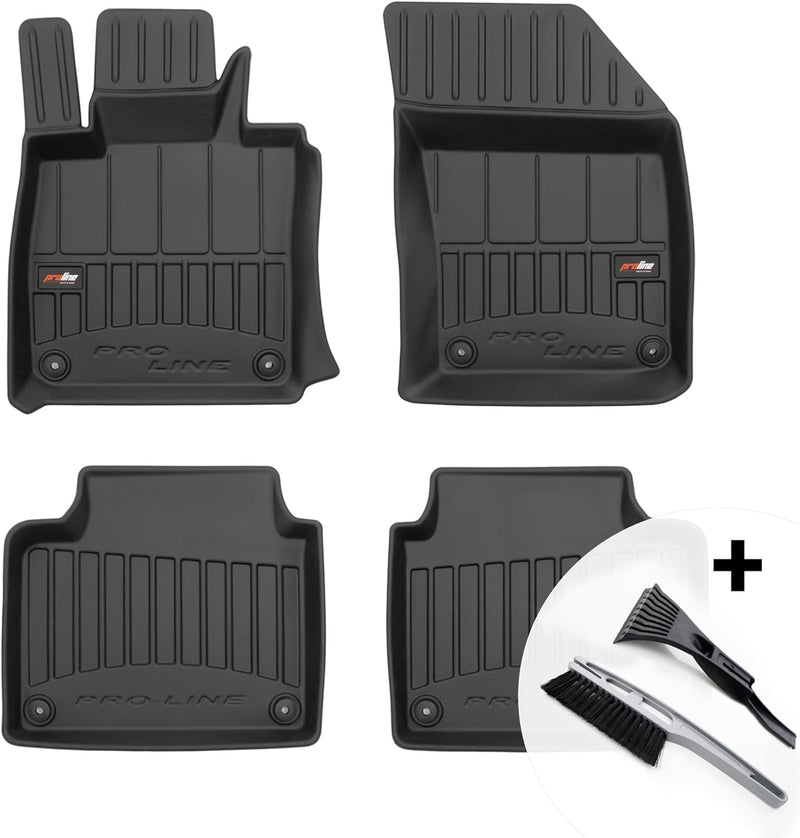 moto-MOLTICO 3D Gummimatten Auto Fussmatten Gummi Automatten 4-teilig Set - passend für Volvo S90 V9