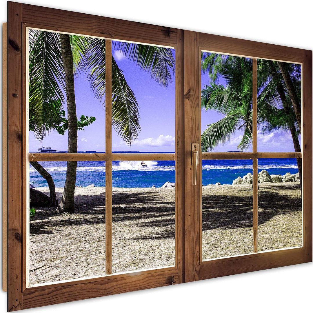Feeby - Wandbilder Wohnzimmer 120x80 cm, Deko Paneel Bilder, Bilder für Schlafzimmer, Echter Gemalte