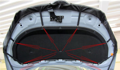 Auto-Bra Carbon Optik AB-00782 kompatibel mit Skoda Fabia 2 II Roomster Bj. 2007-2014 Haubenbra Stei