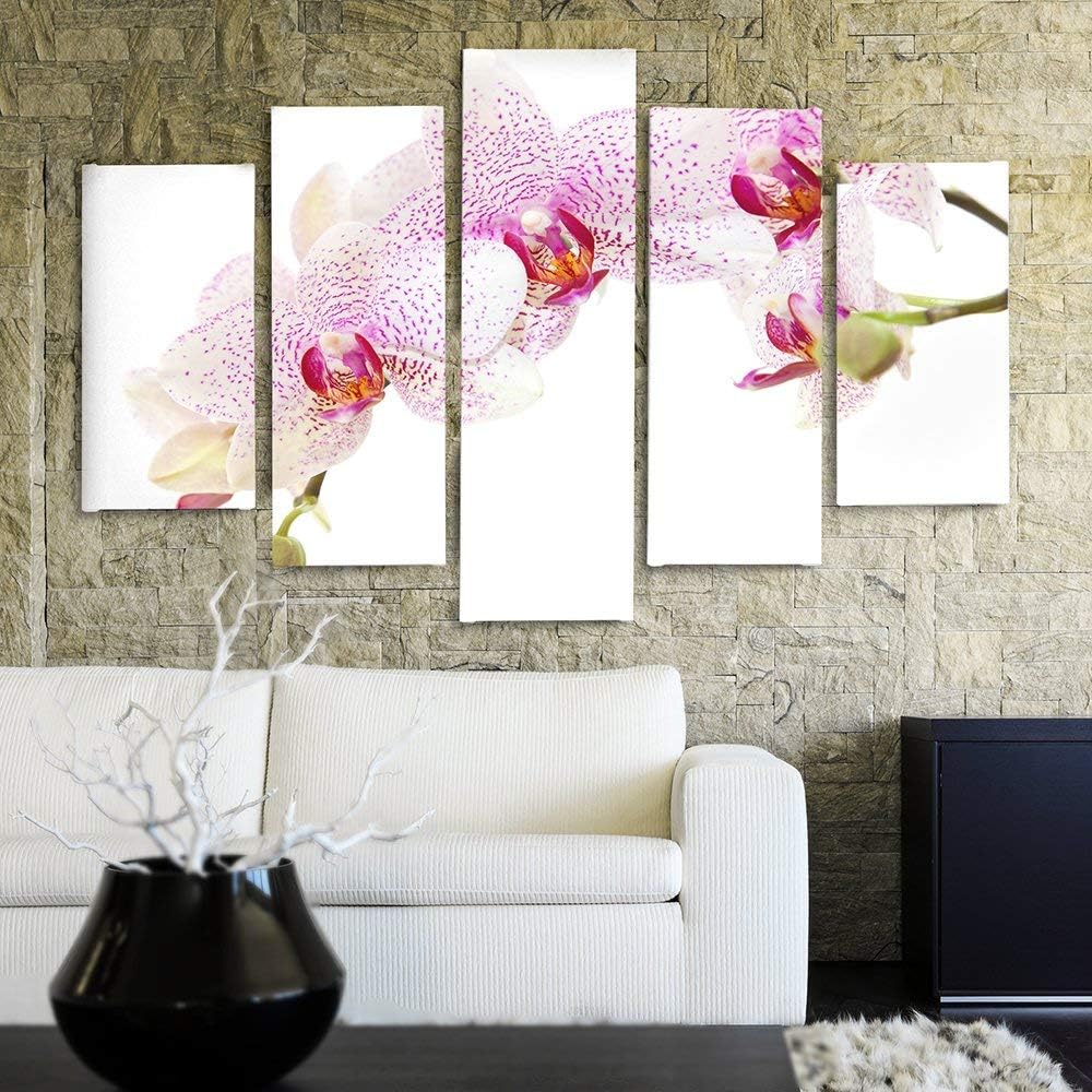 Feeby Frames, Leinwandbild, Bilder, Wand Bild - 5 Teile - Wandbilder, Kunstdruck, 250x120 cm, Typ A,