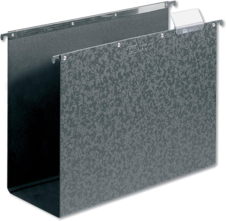 ELBA Hängesammler Vertic, schwarz, 10er Pack 8 cm Boden, 8 cm Boden