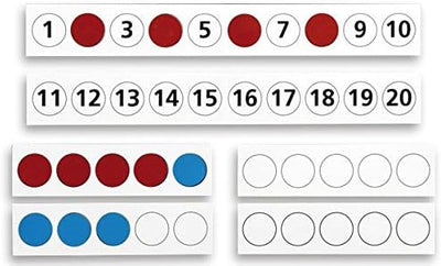 Betzold - Wendeplättchen magnetisch, Klassenset mit Rechenleisten und Sortierkasten- Rechnen lernen