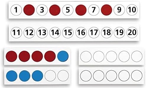 Betzold - Wendeplättchen magnetisch, Klassenset mit Rechenleisten und Sortierkasten- Rechnen lernen