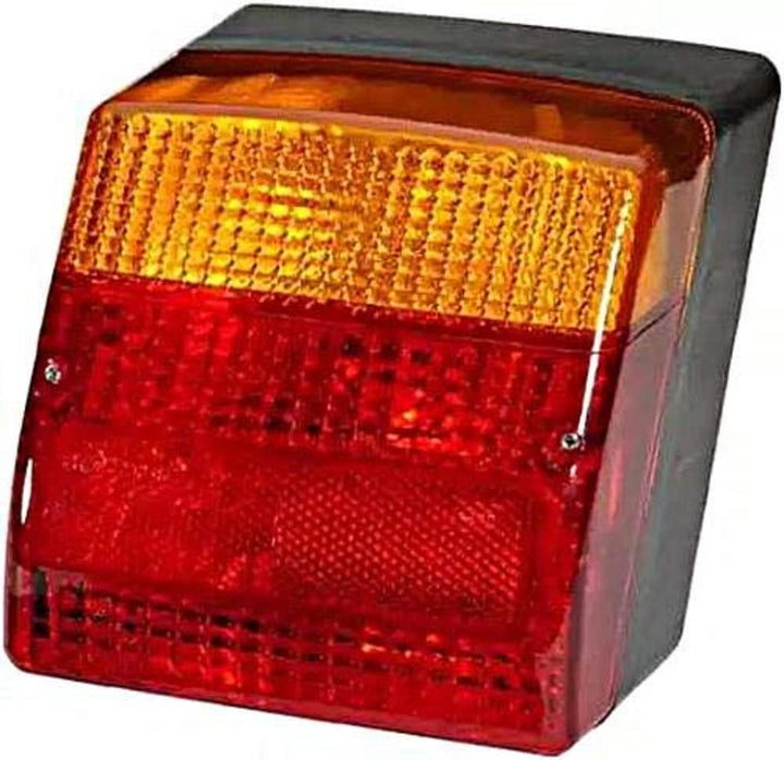 HELLA - Heckleuchte - Glühlampe - 12V - Anbau/geschraubt - Lichtscheibenfarbe: rot/gelb - Stecker: R