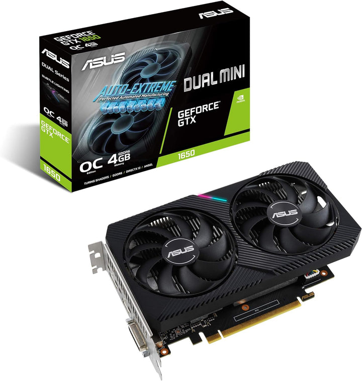 ASUS Dual GeForce GTX 1650 V2 4GB OC Edition GDDR6 Gaming Grafikkarte (NVIDIA Turing Architektur, 4G
