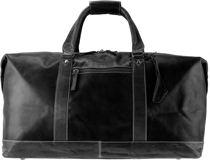 Weekender Alabama | Echtes Büffel-Leder | Design Award Winner | Reisetasche Duffel Bag Herren Damen