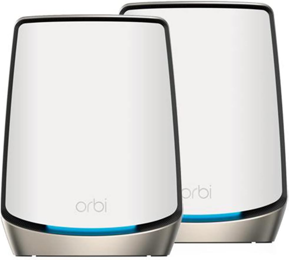 NETGEAR Orbi WiFi 6 Mesh WLAN System (RBK862S) | Triband Mesh, Router mit 1 Satelliten-Repeater, Abd