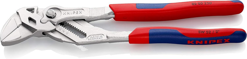 KNIPEX 86 05 250 Zangenschlüssel Zange und Schraubenschlüssel in einem Werkzeug verchromt mit Mehrko