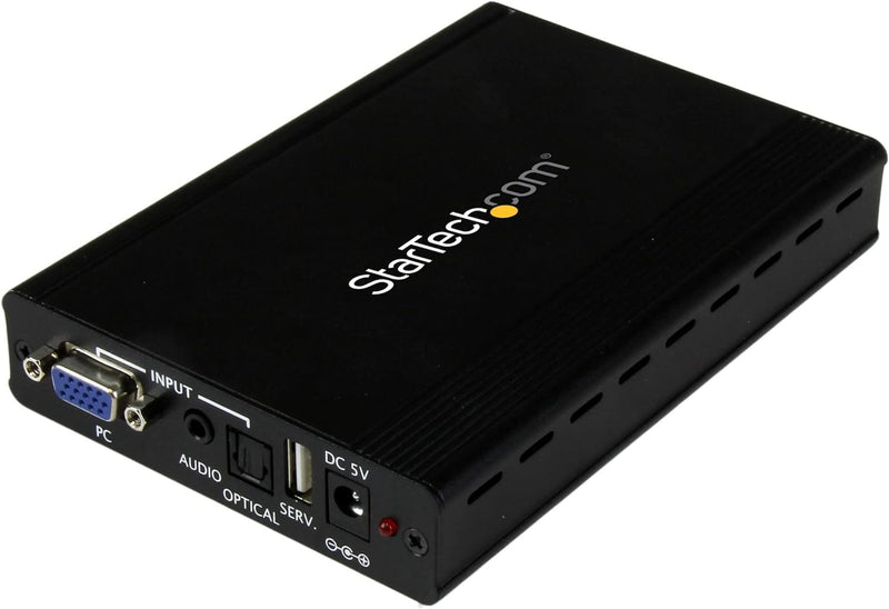StarTech.com VGA auf HDMI Konverter mit Skalierer, VGA zu HDMI Scaler mit Audio, 1920x1200
