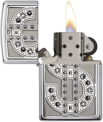 Zippo Feuerzeug, Silber, Einheitsgrösse