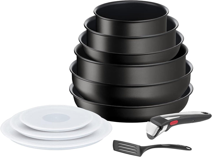 Tefal Ingenio Eco Resist On Kochgeschirr, 11 p, stapelbar, Induktion, leicht zu reinigen, Antihaftbe