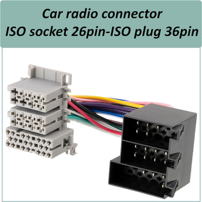 AERZETIX - C41235 - Stecker - ISO 26 Pins - 36 Pins für autoradio - kabelbaum - kompatibel mit Opel