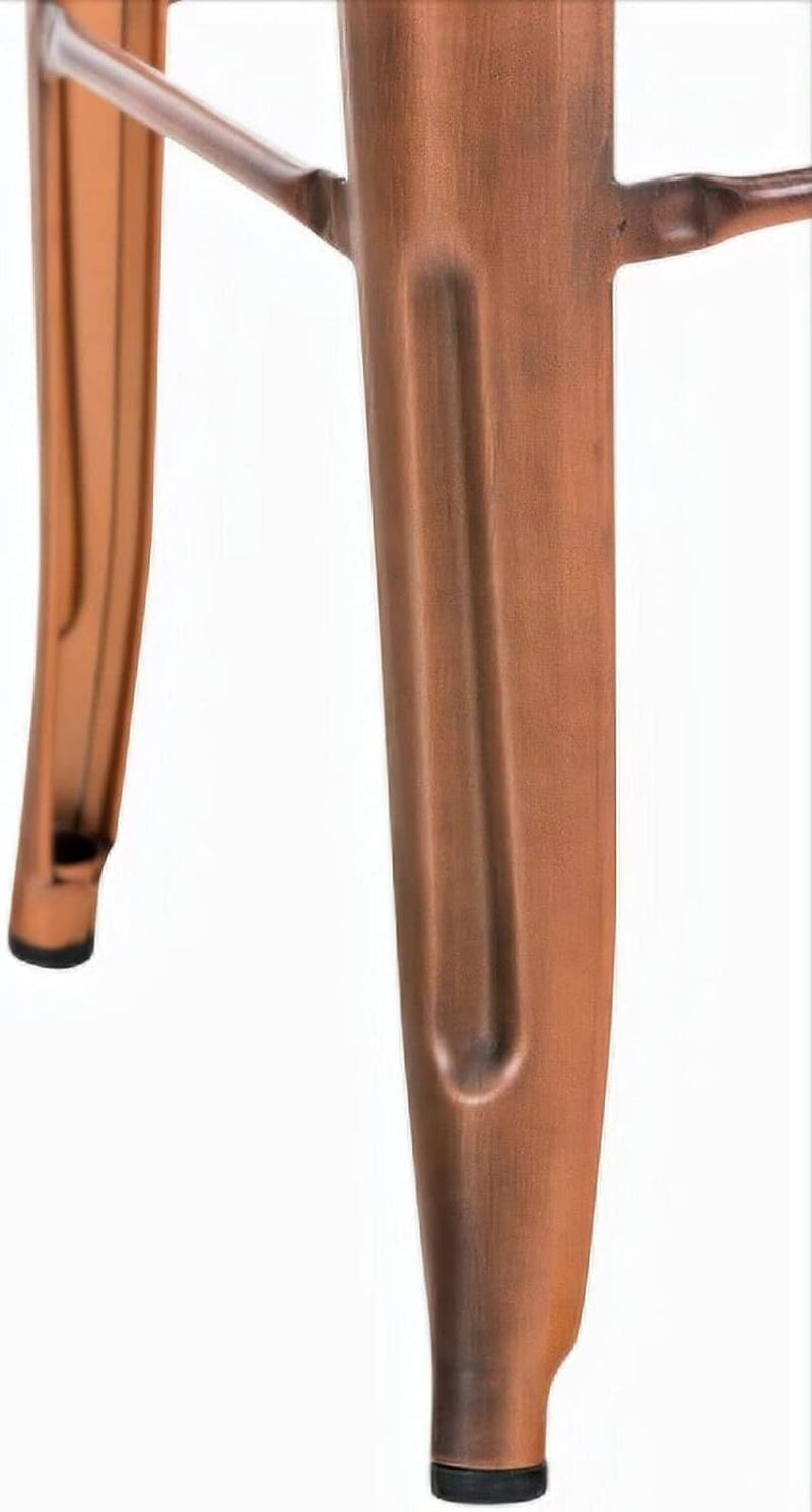 CLP Metall-Barhocker Joshua mit Fussstütze I Stapelbarer Tresenhocker mit Einer Sitzhöhe von: 77 cm