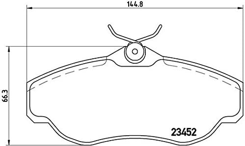 Brembo P 44 008 Bremsbelagsatz, Scheibenbremse - (4-teilig)