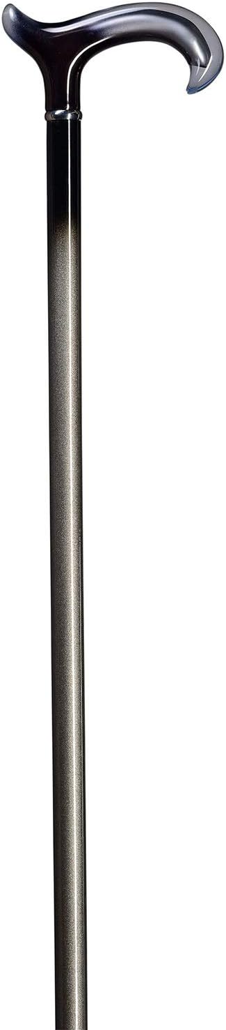 Designer Gehstock Gehhilfe Acryl-Derby RAUCHGLAS