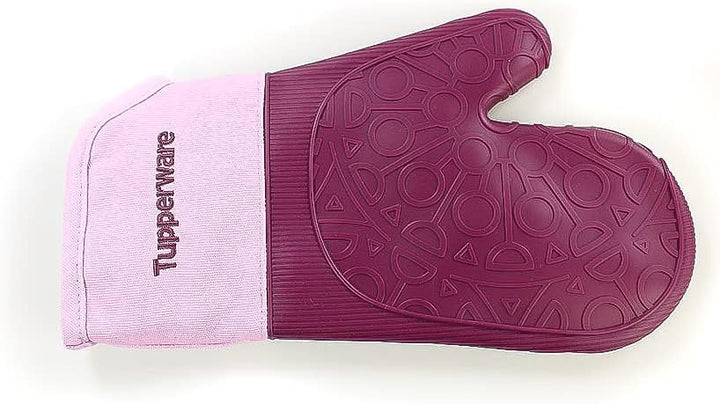 TUPPERWARE Backen Ofenhandschuh Backhandschuh Topflappen Ofen Silikon lila/rosa 27957