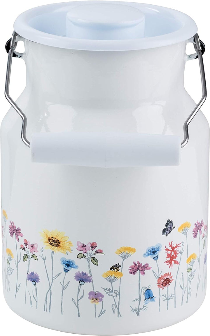 Riess, 0506-070, Milchkanne mit Deckel, COUNTRY SONDEREDITION FLORA, Inhalt 1,5 Liter, Höhe 19,2 cm,