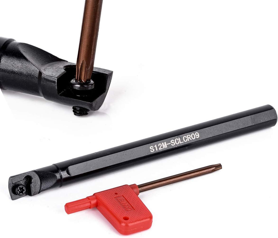 Maizoon CNC-Drehbank-Werkzeughalter, 4 Stück, S12M-SCLCR09 SCLCR1212H09 SCLCL1212H09 SCMCN1212H09 +