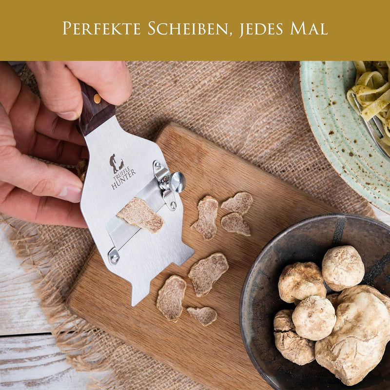 TruffleHunter – Professioneller Trüffelhobel – Verstellbarer Trüffelhobel aus Edelstahl