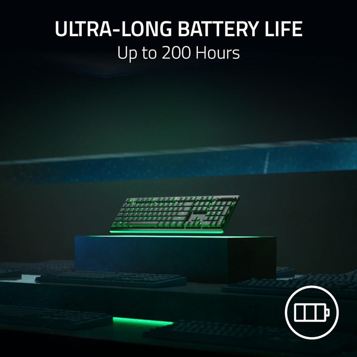 Razer DeathStalker V2 Pro (Red Switch) - Kabellose Optische Low-Profile-Gaming-Tastatur (Lineare Opt