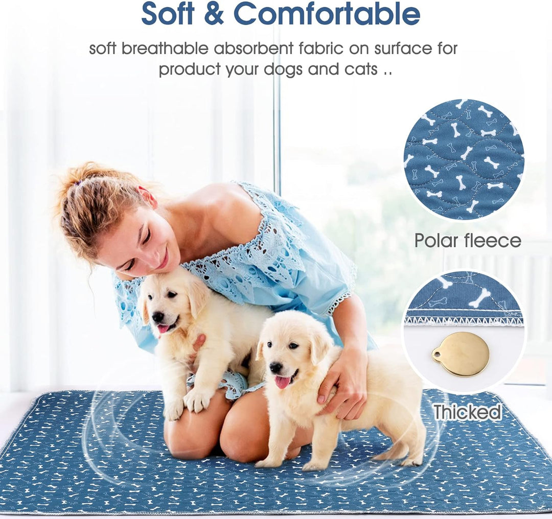 Waschbar Haustier-Urinunterlage, Hygieneunterlagen für Haustier, 90*80cm Wasserdichter Haustier Matt