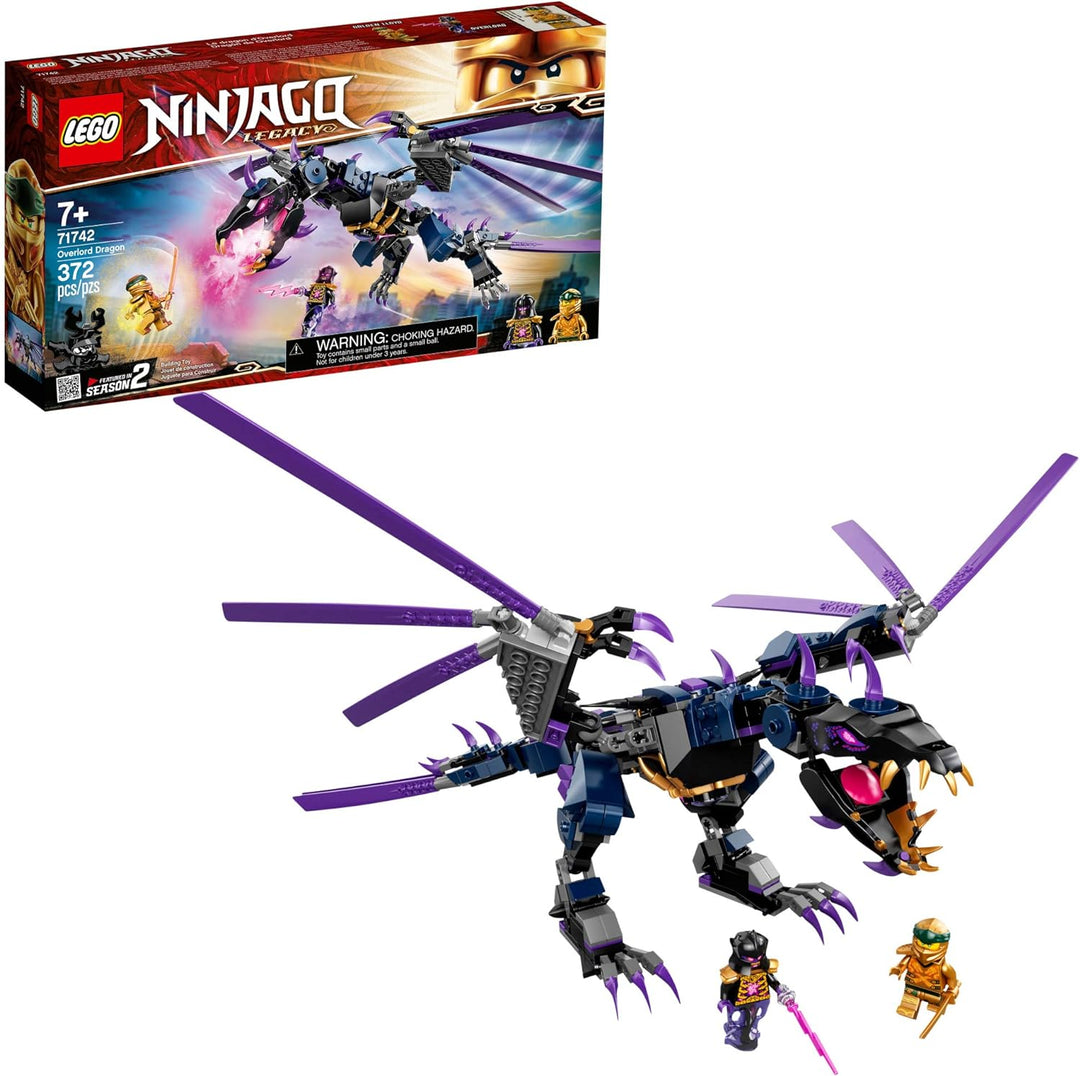 LEGO NINJAGO Legacy Overlord Dragon 71742 Ninja Playset Building Kit Featuring Posable Dragon Toy, N