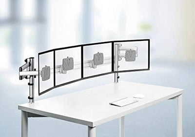 Novus Alles im Blick - die Monitorbrücke aus dem NOVUS Tetra Support System (TSS) silber, anthrazit