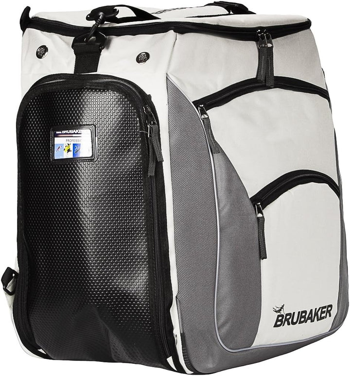 BRUBAKER Skischuhtasche Professional für Schuhe und Helm mit Rucksack-Tragegurten und Schaum-Rückenp