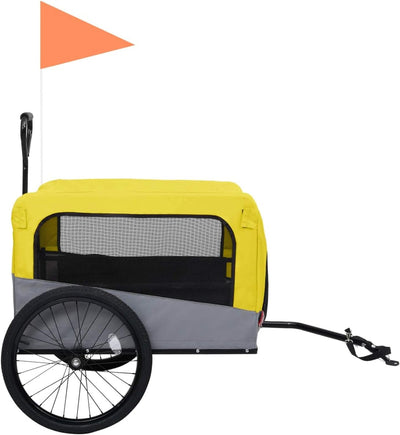 Gecheer 2-in-1 Fahrradanhänger Trolley Fahrrad Einkaufstrolley Gepäckwagen Transportanhänger Fahrrad