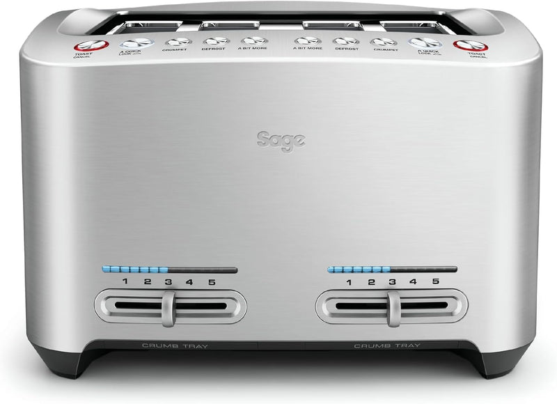 Sage - The Smart Toast 4-Slice Toaster, Gebürstetes Aluminium