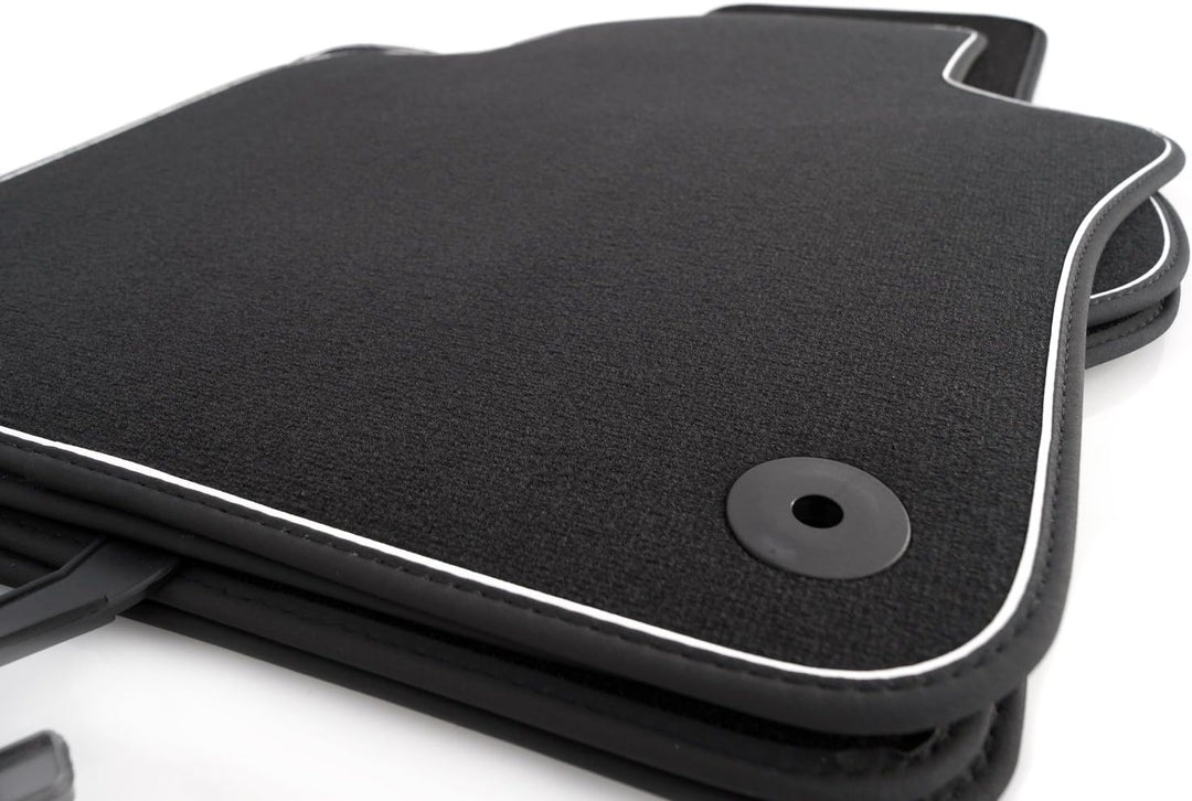 kh Teile Fussmatten passend für Golf 5 6 Velours Automatten Premium Qualität 4-teilig schwarz Nubuk