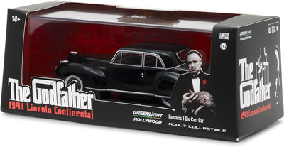 Greenlight 1:43 The Godfather (1972) - 1941 Lincoln Continental - (86507) Druckguss-Fahrzeug, Einhei