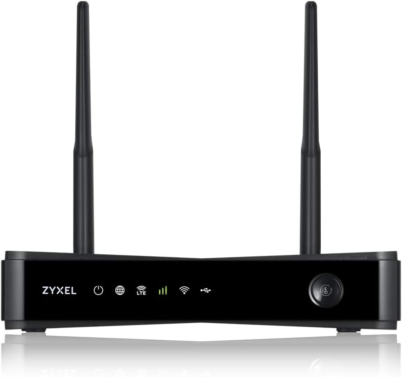 ZyXEL AC1200 4G LTE-WLAN-Indoor-Router mit SIM-Slot ohne SIM-Lock, 300 Mbit/s LTE-A, Keine Konfigura