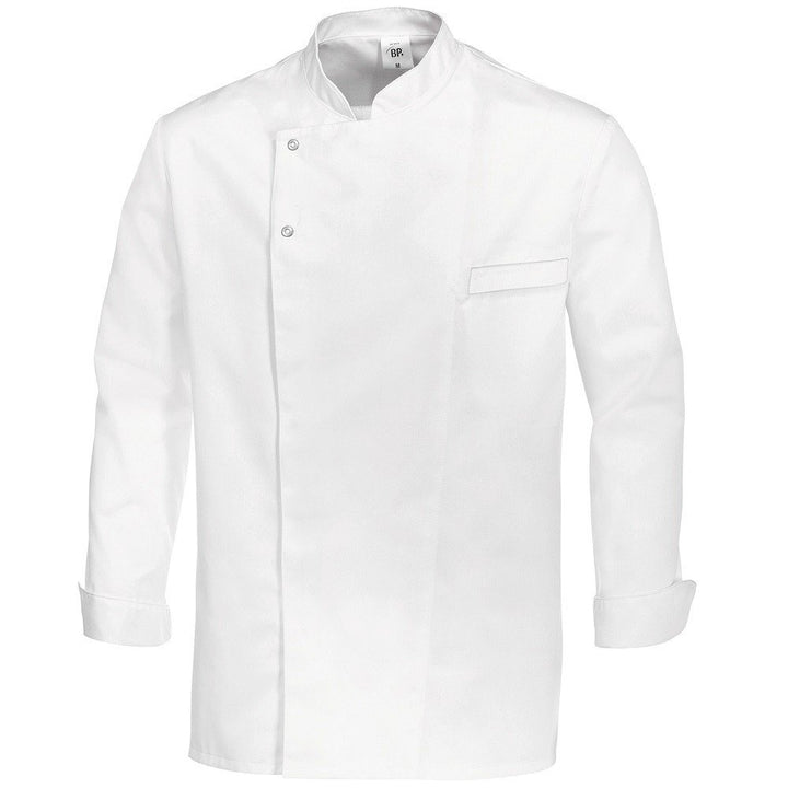 BP Gourmet 1547-400-21 Kochjacke - Langarm - 65% Polyester, 35% Baumwolle - Druckknöpfe aus Edelstah