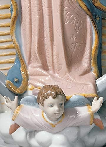 LLADRÓ Figur Muttergottes Von Guadalupe. Guadalupe Jungfrau. Porzellan.