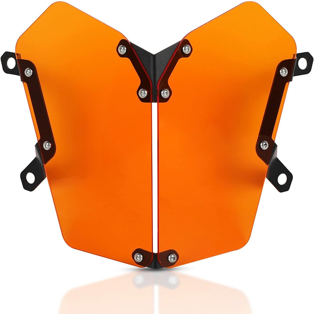 YIEBA Motorrad Scheinwerferschutzgitter für Tenere 700 XTZ 700 XTZ690 Tenere T7 2019-2021 Orange, Or