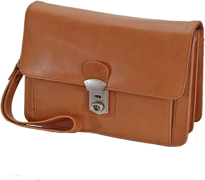 GoBago Branco Business Herren Handgelenktasche Herrentasche Tasche sehr hochwertig Natur, Natur