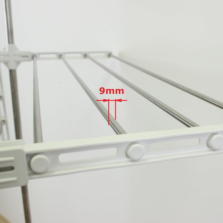 One Click Luxus Wäscheständer platzsparend - Standtrockner hoch - Wäscheturm auf 3 Ebenen E3 mit 3 E